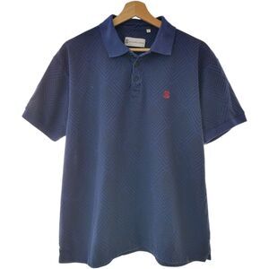 CXL By Christian Lacroix Blue Patterned Polo Size L